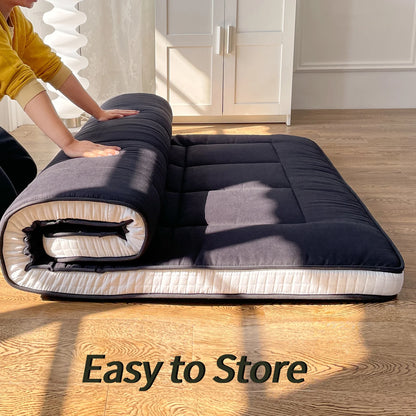 Japanese Futon Floor Mattress Full Size | Extra Thick Folding Pad