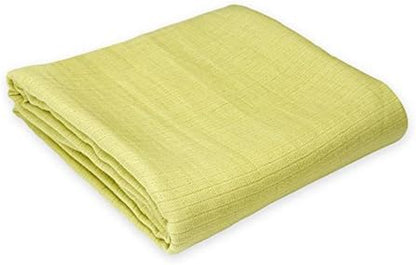 Organic Muslin Swaddle Blankets 4-Pack | Solid Colors, Unisex Baby