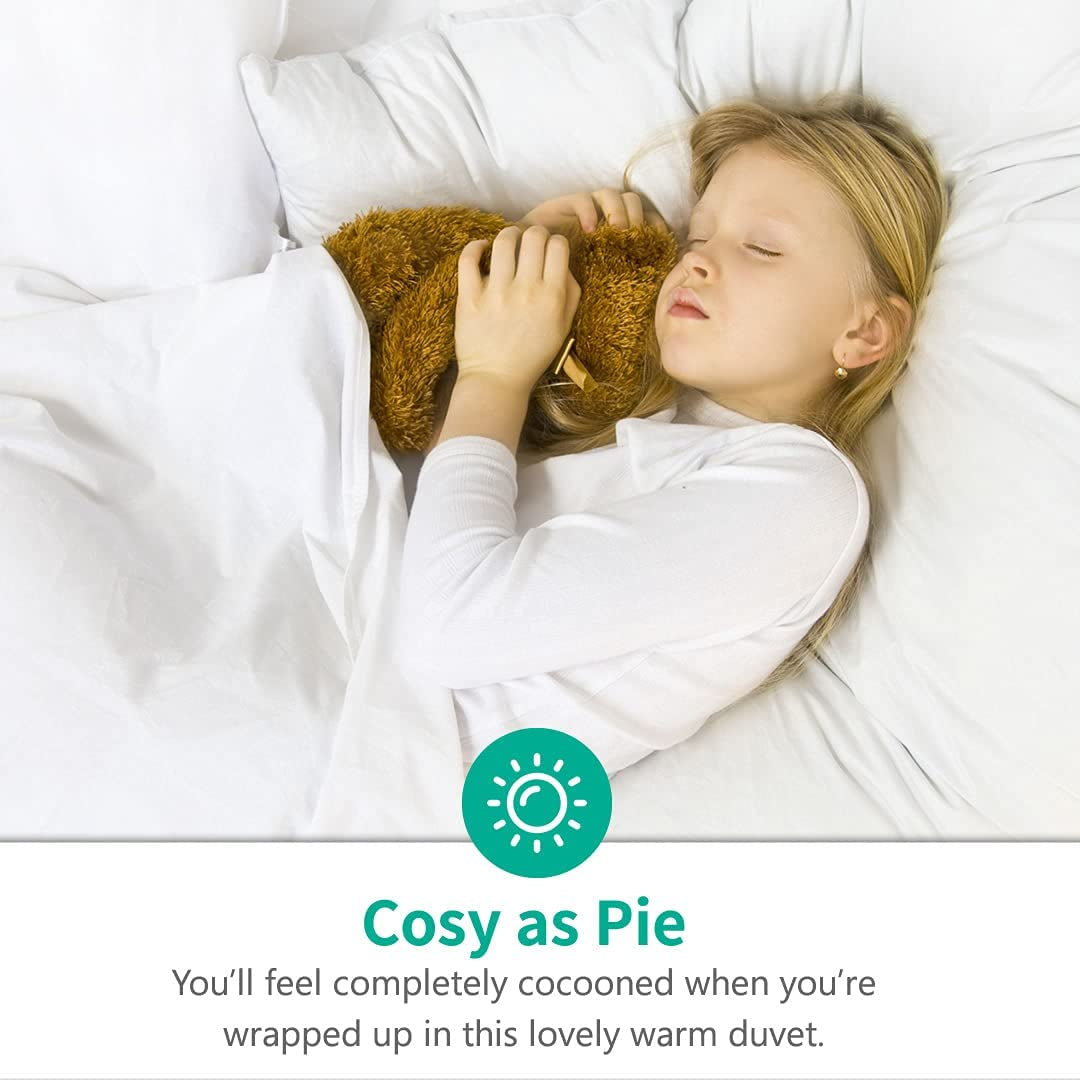 Lightweight Down Comforter California King | Organic Cotton All-Season Duvet, Cloud Grey