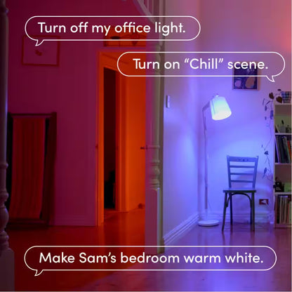 Smart LED Bulbs & Switch Kit | Alexa/Google Compatible, Multi-Color