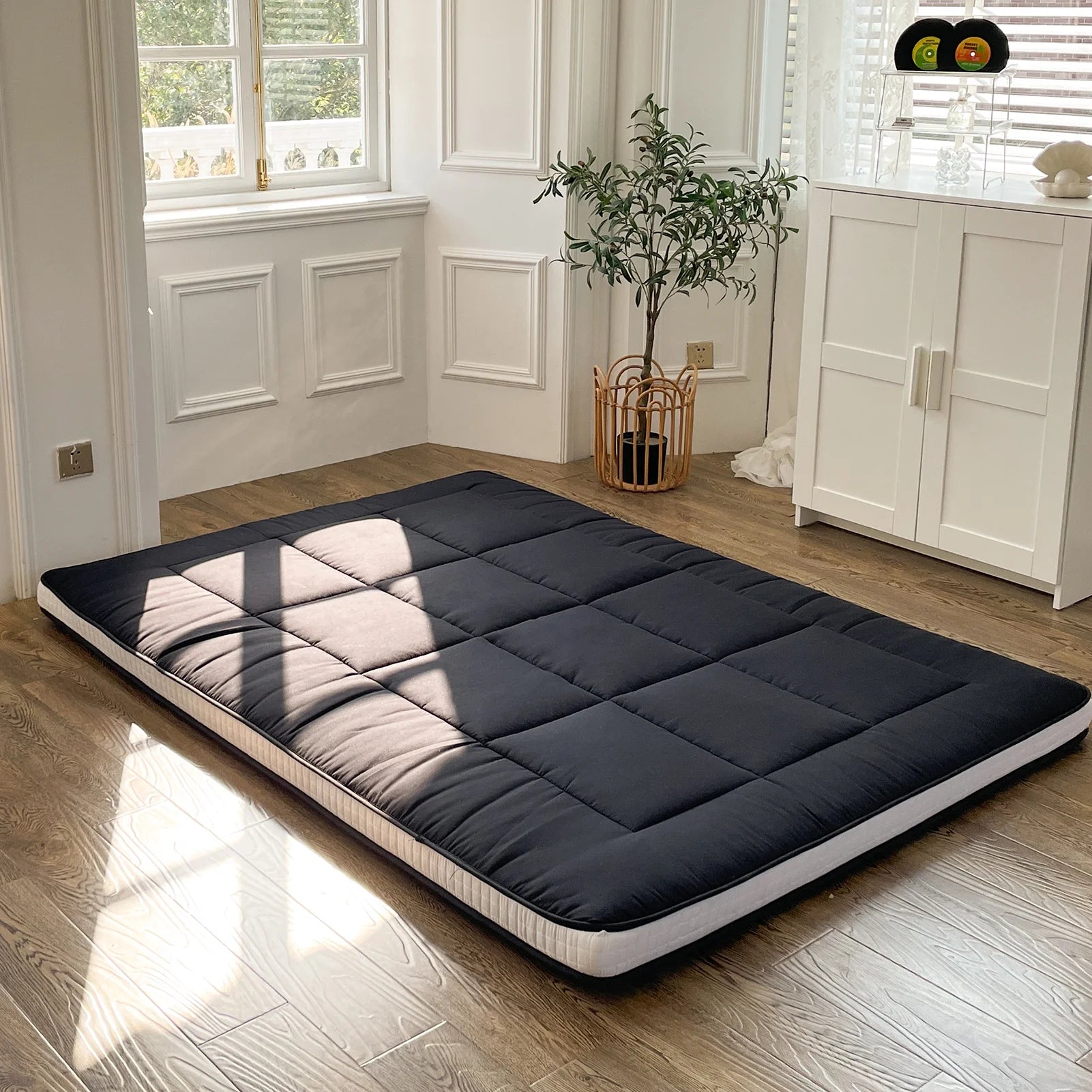 Japanese Futon Floor Mattress Full Size | Extra Thick Folding Pad