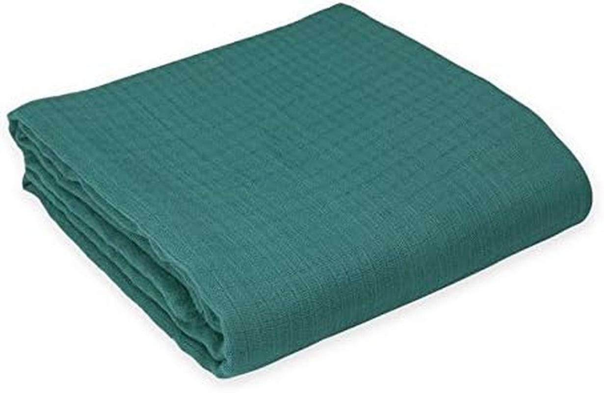 Organic Muslin Swaddle Blankets 4-Pack | Solid Colors, Unisex Baby