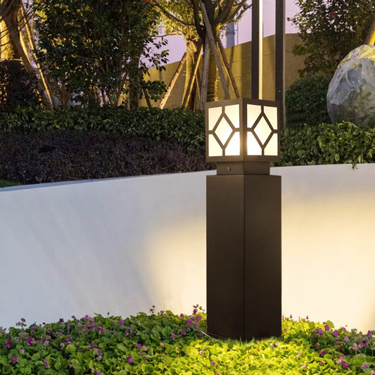 Solar Lawn Lights Outdoor Pillar Lights
