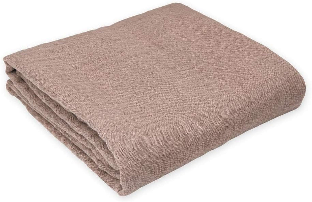 Organic Muslin Swaddle Blankets 4-Pack | Solid Colors, Unisex Baby