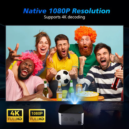 4K Smart Projector | 580 ANSI Full HD, WiFi 6, Bluetooth 5.0
