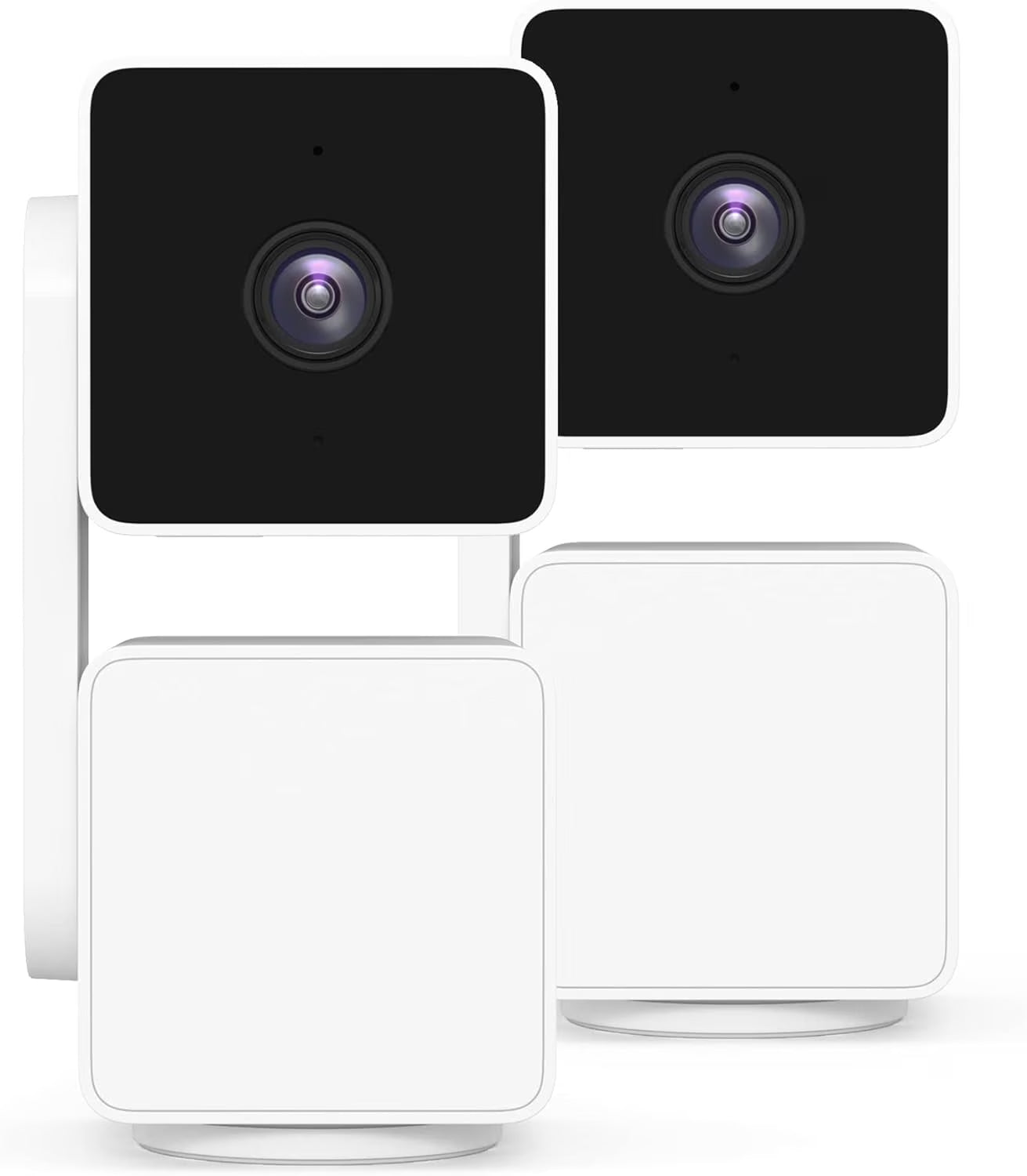 Indoor/Outdoor Security Camera 2-Pack | Pan/Tilt/Zoom, White