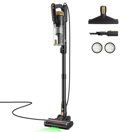 Corded Upright Vacuum Cleaner | LED Headlight, Pet Hair Removal