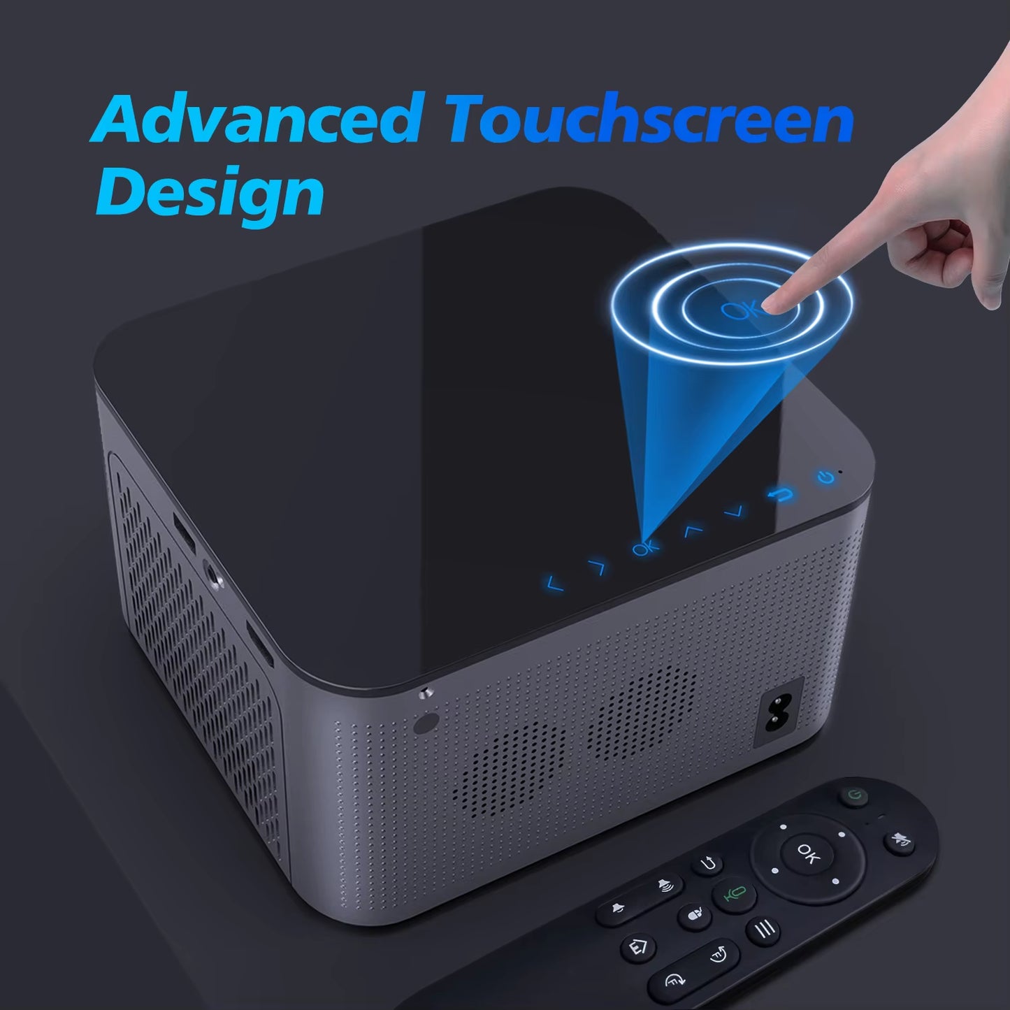4K Smart Projector | 580 ANSI Full HD, WiFi 6, Bluetooth 5.0