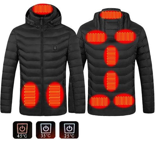 Winter Heated Jacket and Vest For Men, USB Connection
