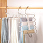 Space-Saving Pants Hangers 2-Pack | Anti-Slip Metal Closet Organizer